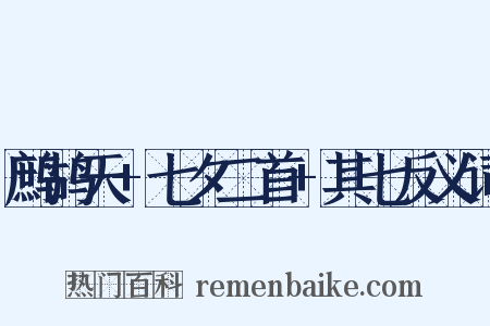 鹧鸪天+七夕二首+其七反义词是什么意思的图片
